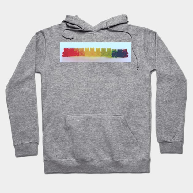 Rainbow Gummy Bears Hoodie by Art of V. Cook